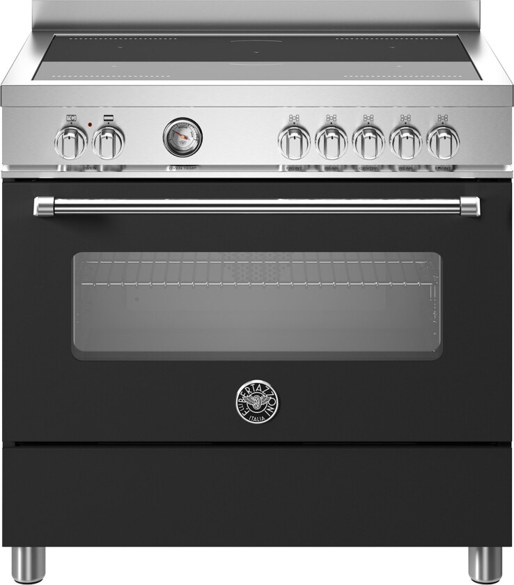 MAS95I1ENET Master Induksjonskomfyr med ovn 90 cm, Matt Svart