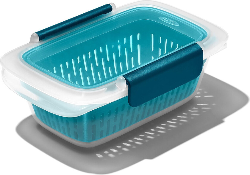 Prep & Go beholder med dørslag, 450 ml