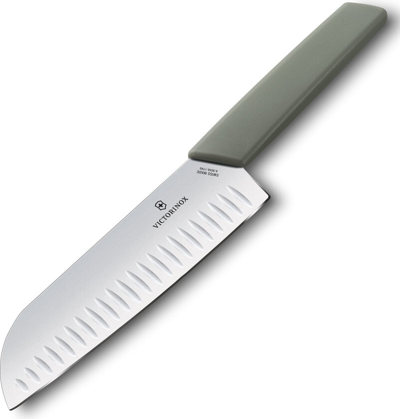 Swiss Modern Santokukniv 17 cm, Oliven