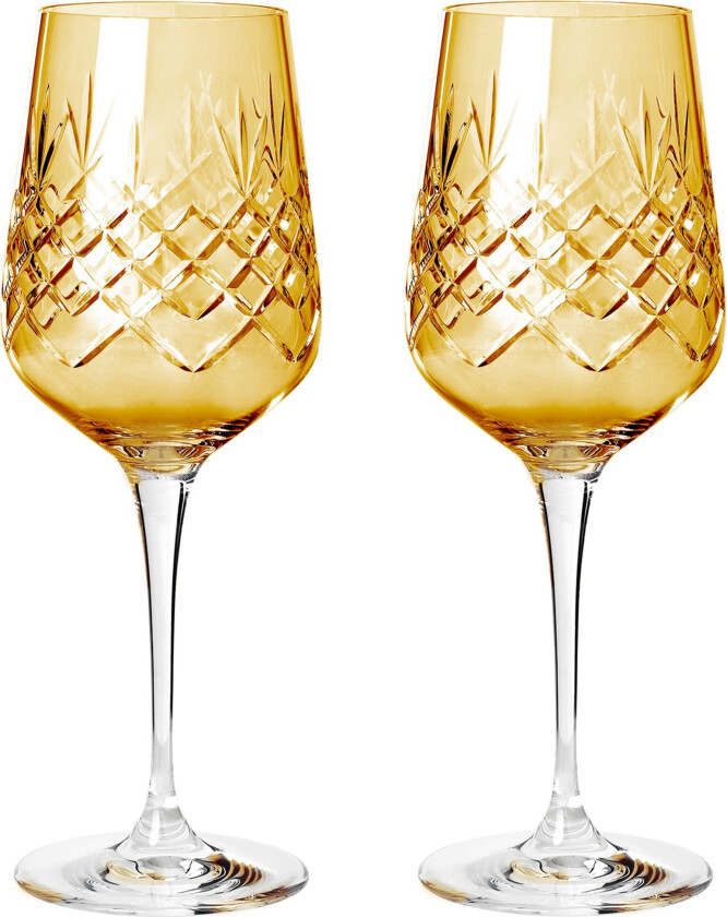 Crispy Monsieur Rødvinsglass 2 stk, Citrine