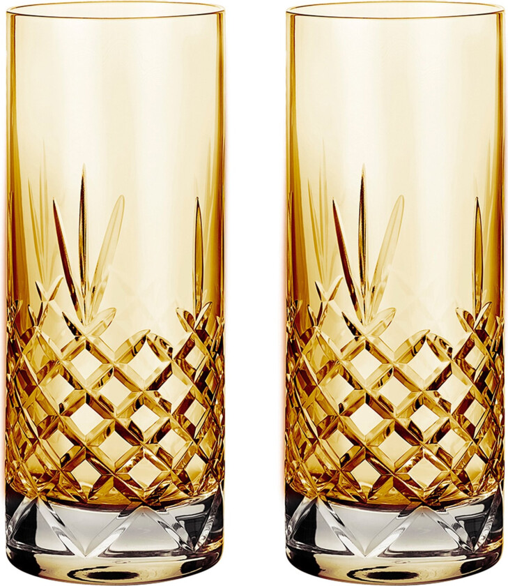 Crispy Highball Glass 2 stk, Citrine