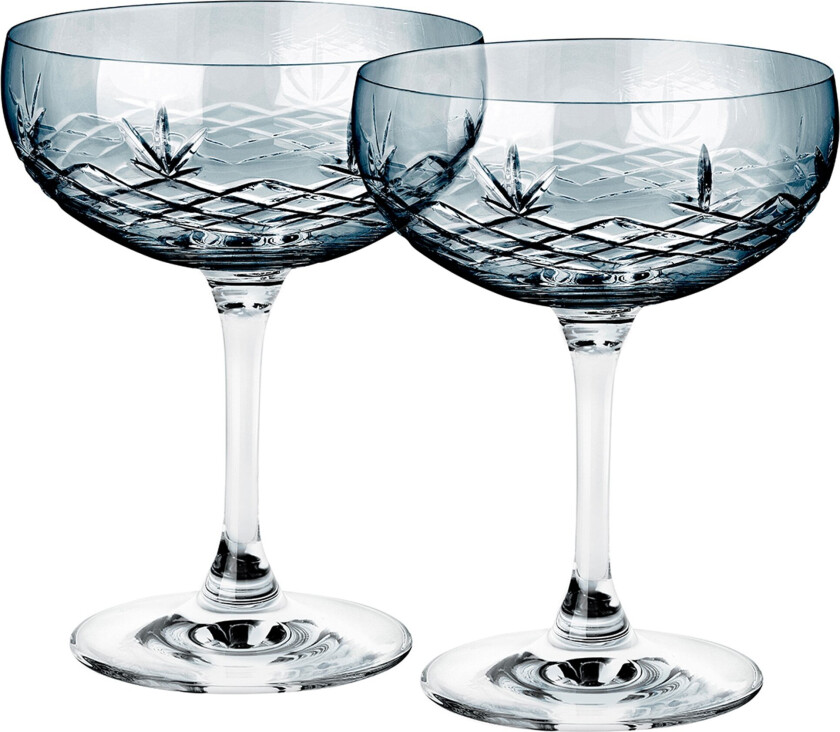Crispy Gatsby Champagneglass 2 stk, Sapphire