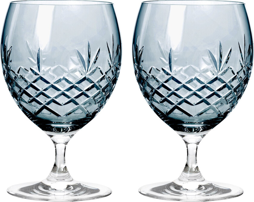 Crispy Eightball Glass 2 stk, Sapphire