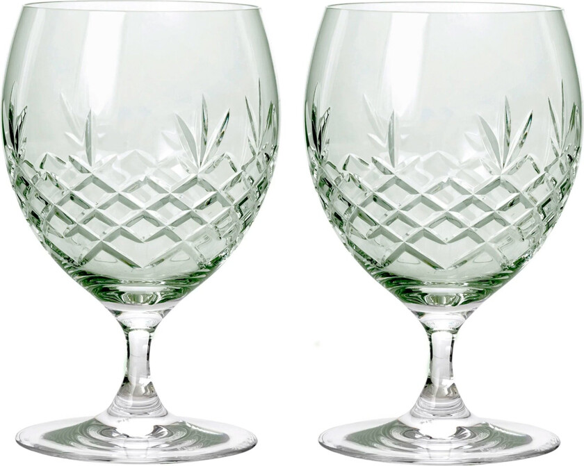 Crispy Eightball Glass 2 stk, Emerald