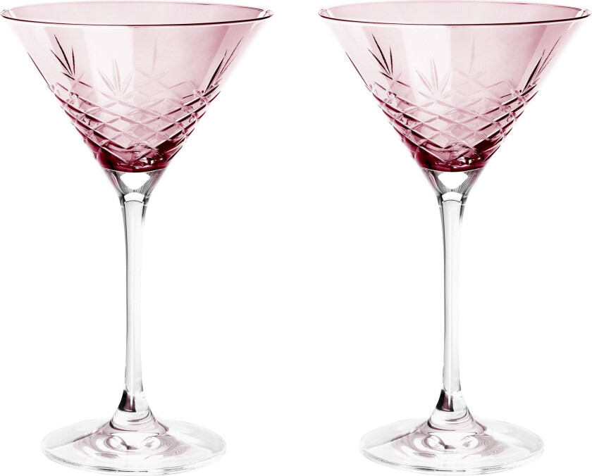 Crispy Cocktail Glass 2 stk, Topaz