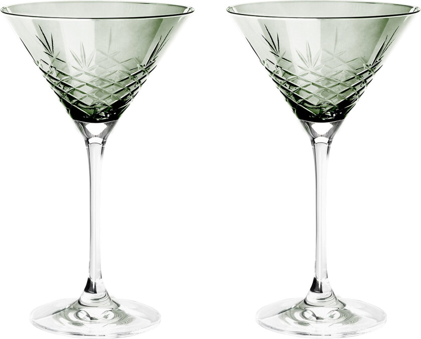 Crispy Cocktail Glass 2 stk, Emerald