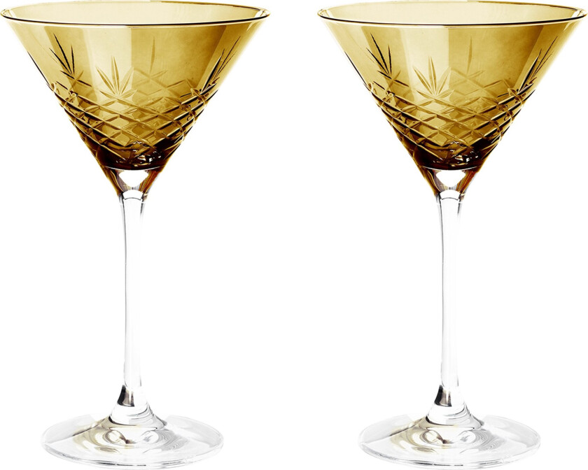 Crispy Cocktail Glass 2 stk, Citrine
