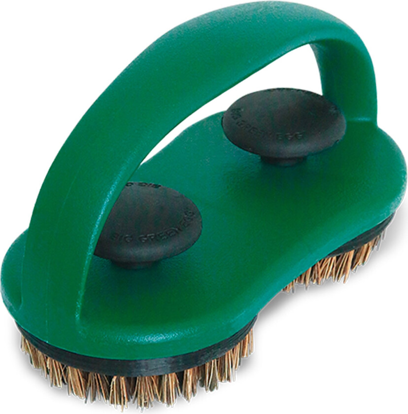Dual brush grid scrubber grillbørste