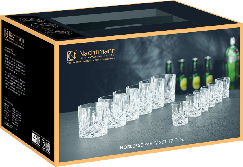 Noblesse tumbler- og shotglass 12 stk.