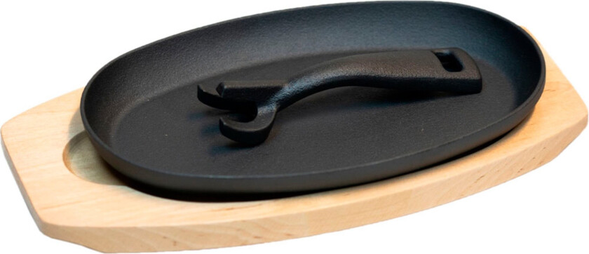 Sizzling støpejernspanne