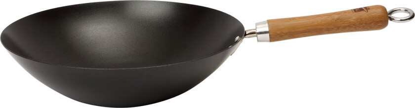 NS kulsstål Wok, svart 30 cm.