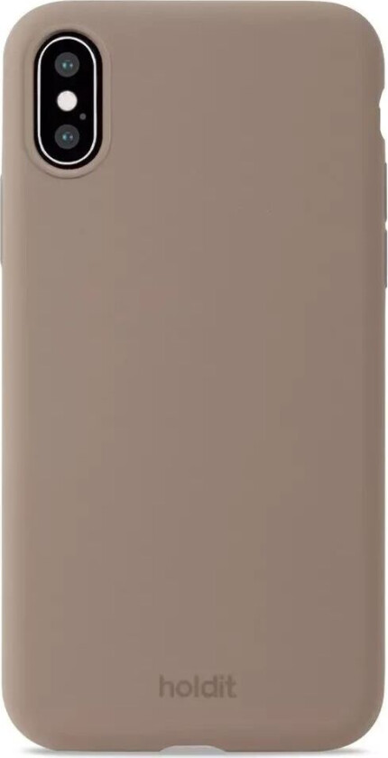 Holdit iPhone Xs/X Soft Touch Silikon Deksel - Mocha Brown