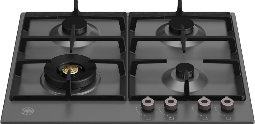 Professional P604LPRONE Gasskomfyr 4 brennere, 60 cm matt svart