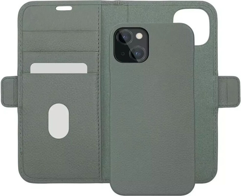 iPhone 13 dbramante1928 New York Magnetisk Ekte Skinn Flip Deksel m. Lommebok - Greenbay