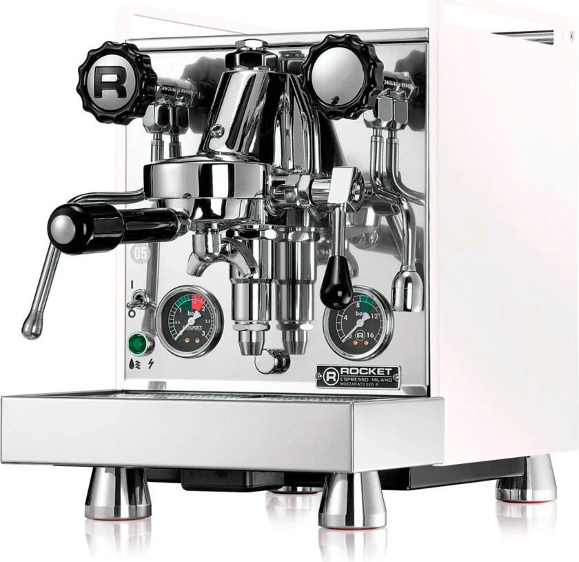 Mozzafiato Cronometro R Espressomaskin Hvit