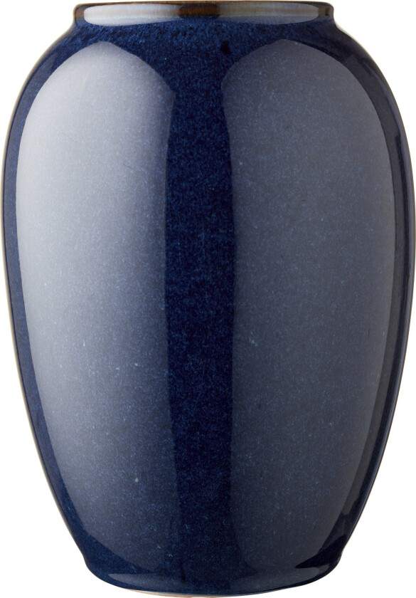 Vase 20 cm mørkeblå