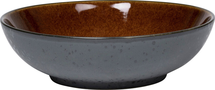 Salatskål 24 cm svart/amber