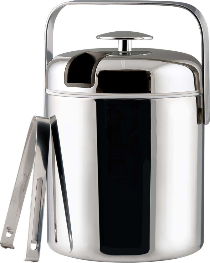 Isbøtte Krom thermo med lokk och istang 1,3 liter
