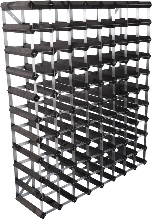 Bilde av Vinstativ Påbyggingsbart 90 flasker Black Ash
