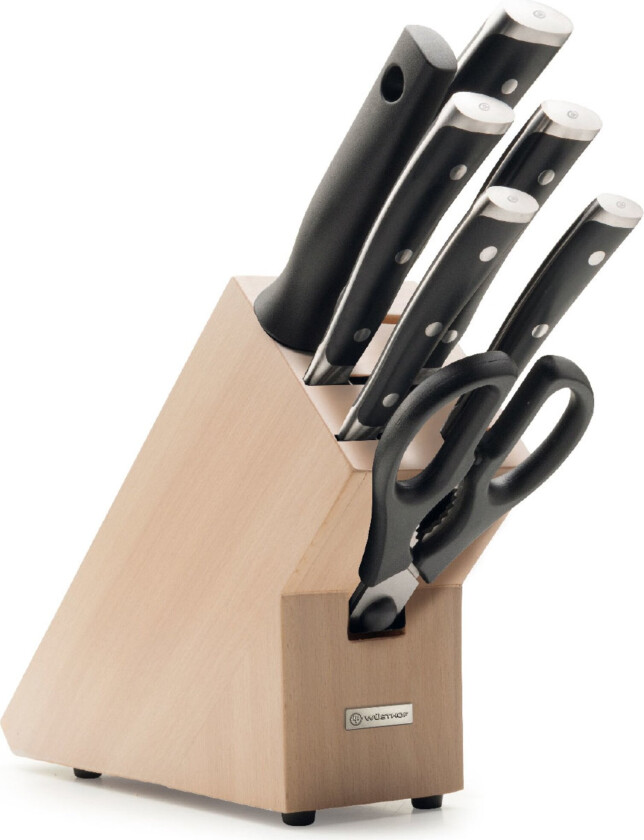 Bilde av Classic Ikon Knivblokk med 7 Kniver Bøk