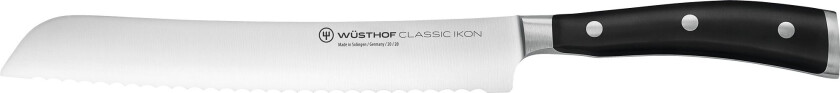 Classic Ikon Brødkniv Svart 20 cm