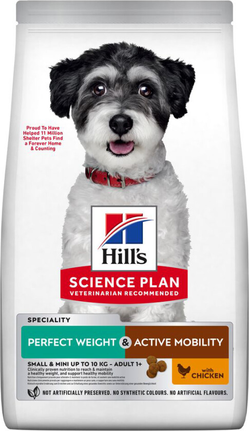 Hill's Science Plan Dog Perfect Weight & Active Mobility Adult Small & Mini with Chicken (6 kg)