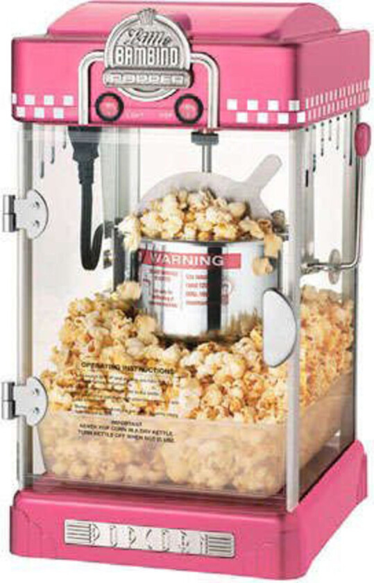 Popcornmaskin Little Bambino 2-3 liter Rosa