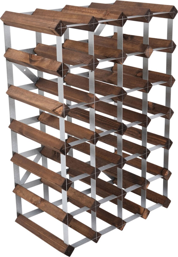 Vinstativ Påbyggingsbart 30 flasker Dark Oak