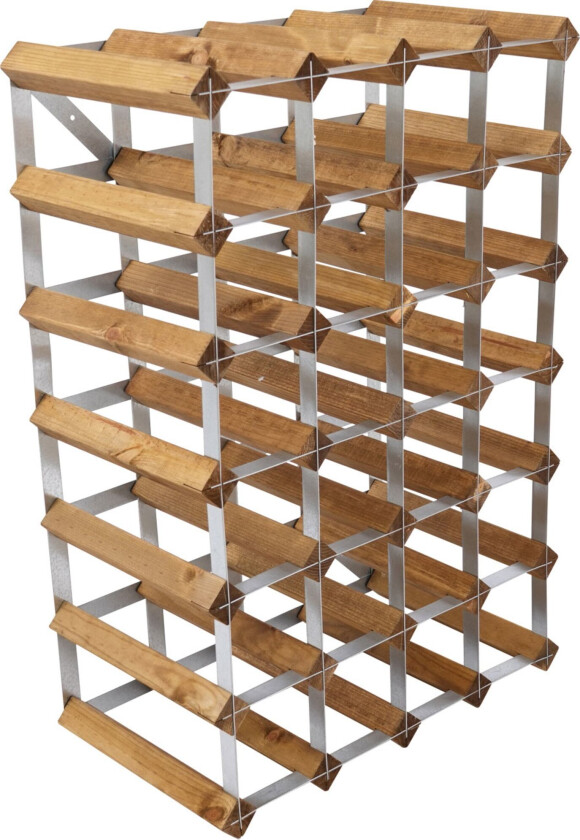 Vinstativ Påbyggingsbart 30 flasker Light Oak