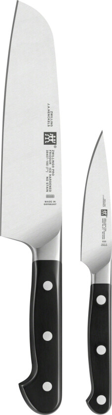 Pro Knivsett 2 deler, Skrellekniv+Santoku