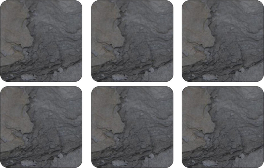 Midnight Slate Glassunderlag 6-pack