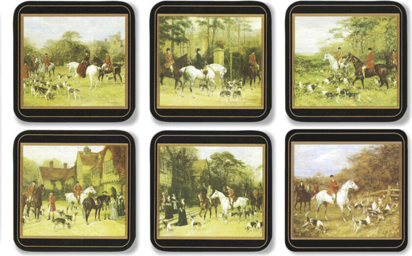 Tally Ho Glassunderlag 6-pack