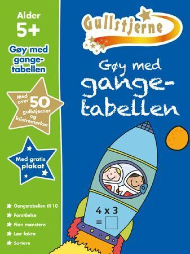 Gøy med gangetabellen : gullstjerne 5+