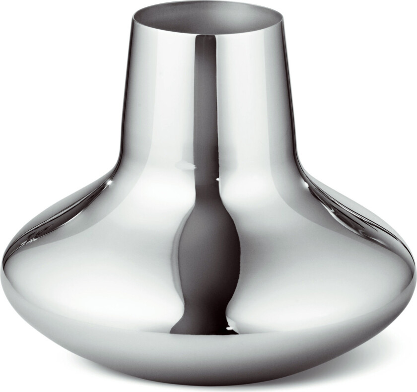Henning Koppel Vase, rustfritt stål, Liten