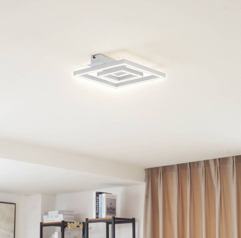 LED-taklampe Madamo, hvit, 30 cm, 3000K