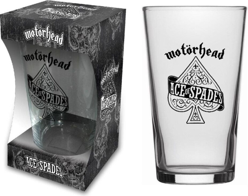 MOTORHEAD - ACE OF SPADES - BEER GLASS (BOXED)