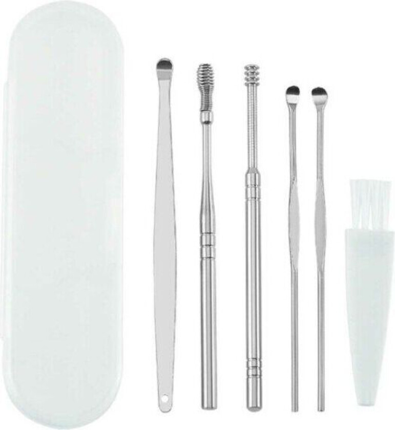 Bilde av 5-pack øre rengjøring verktøy rustfritt stål