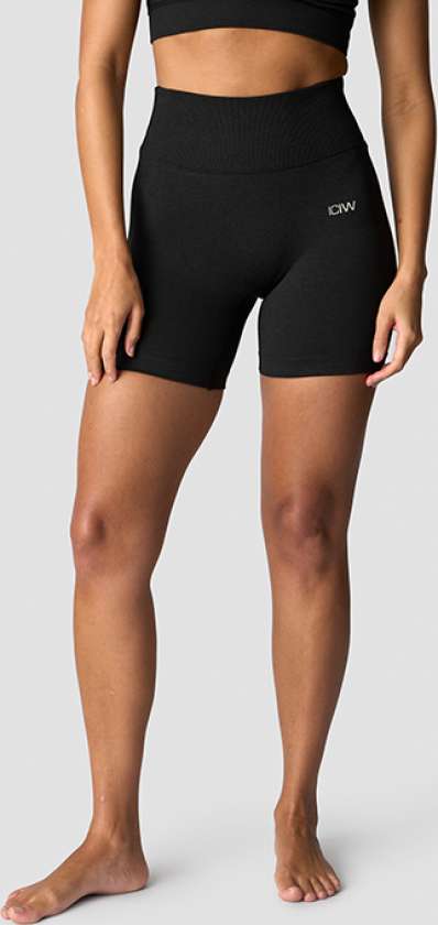 Soft Seamless Shorts Svart