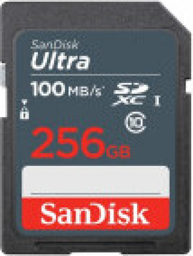 Ultra - Flashminnekort - 256 Gb - Uhs Class 1 / Class10 - Sdxc Uhs-I
