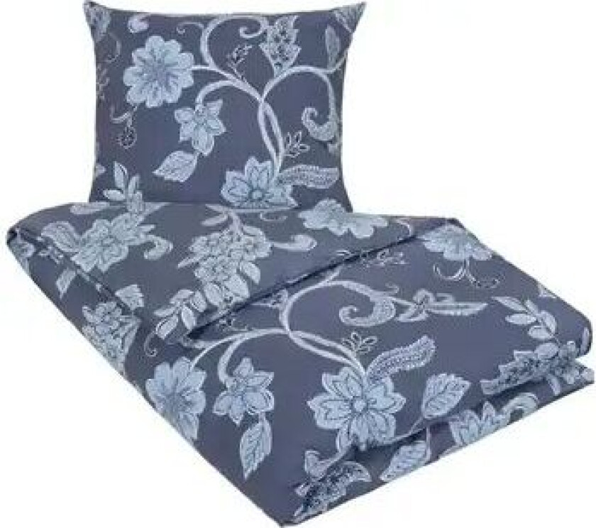 Sengesett 200x220 cm - 100% bomull - Diana blå -