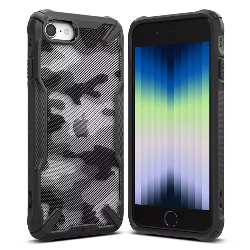 iPhone SE (2022 / 2020) / 8 / 7 Fusion X Deksel - Camo Svart