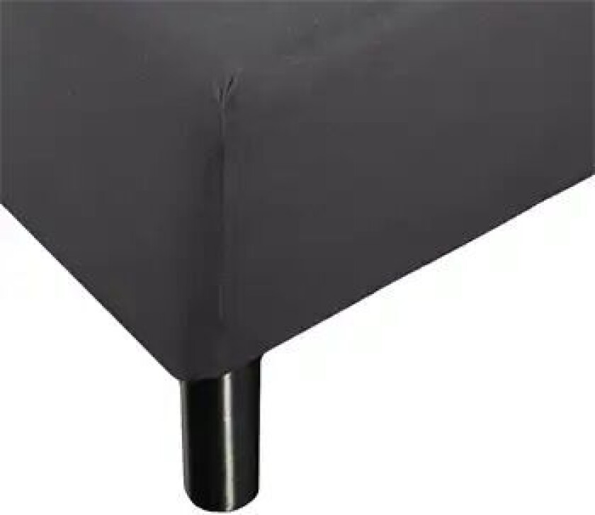 Stretchlaken - 70x200x40 cm - Antracitgrå laken - 100% Bomull - strekklaken