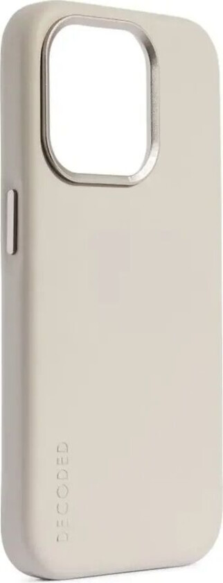 iPhone 15 Pro Max Bakdeksel i Skinn - MagSafe Kompatibel - Clay