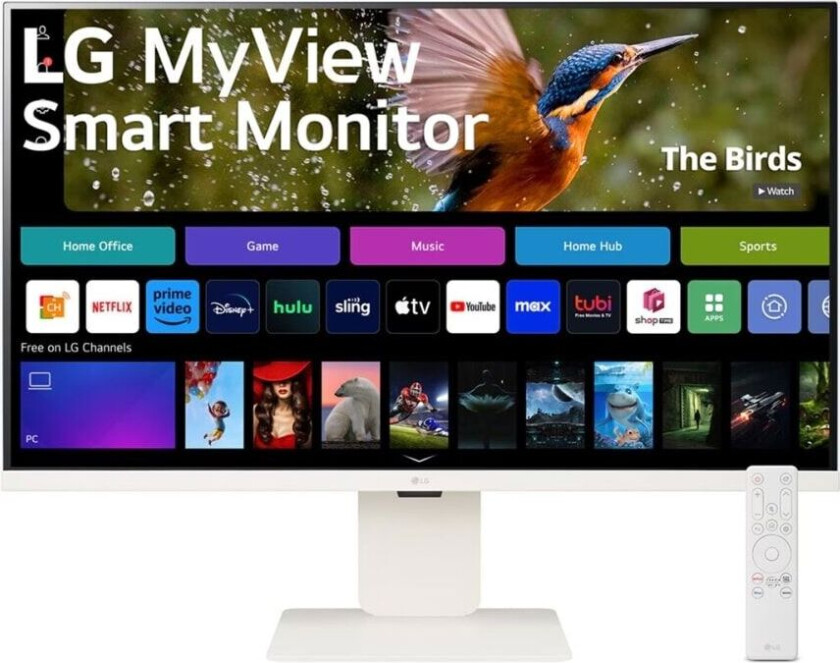 Lg Myview 32sr83u-W - Led-Skjerm - Smart - 32 (31.5 Synlig) - 3840 X 2160 4k - Ips - 400 Cd/m² - 1000:1 - Hdr10 - 5 Ms - 2xhdmi, Usb-C - Høyttalere