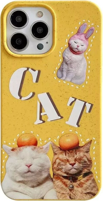 iPhone 14 Pro Fleksibelt Plast Deksel m. Motiv - Katter