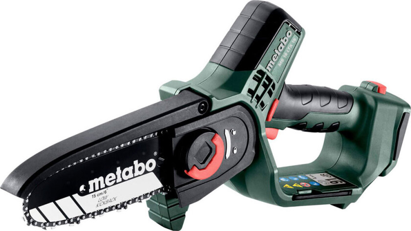 Grenbeskjæring Motorsag Metabo Ms 18 Ltx 15  18 V  15 Cm Bånd (Uten Batteri Og Lader)