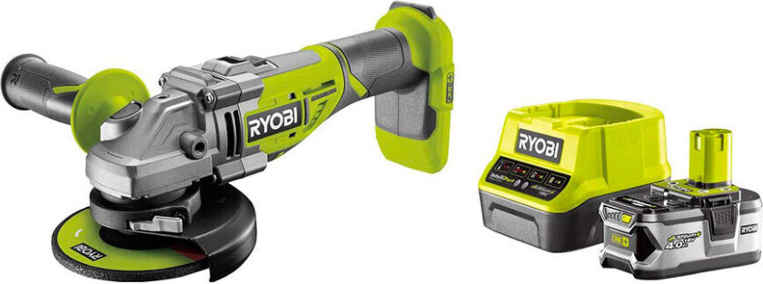 Ryobi One+ R18ag7-140s - Vinkelsliper - Trådløs - 125 Mm - 18 V