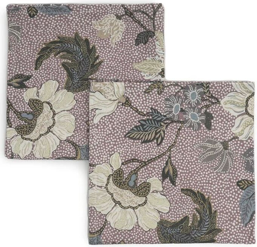 Bilde av Serviett 2-pakning 45x45 cm Blomstrete rosa