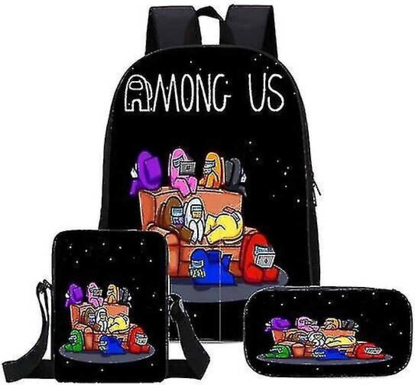 Among Us Visor Skolesekk