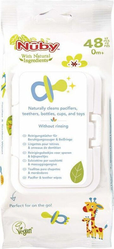 Sanitizing Våtservietter Nûby Smokk 48 enheter